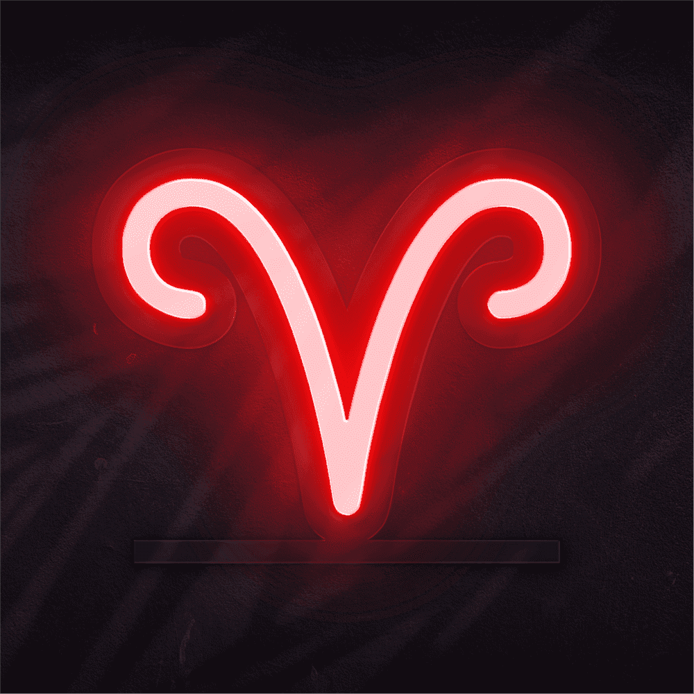 Aries neon sign