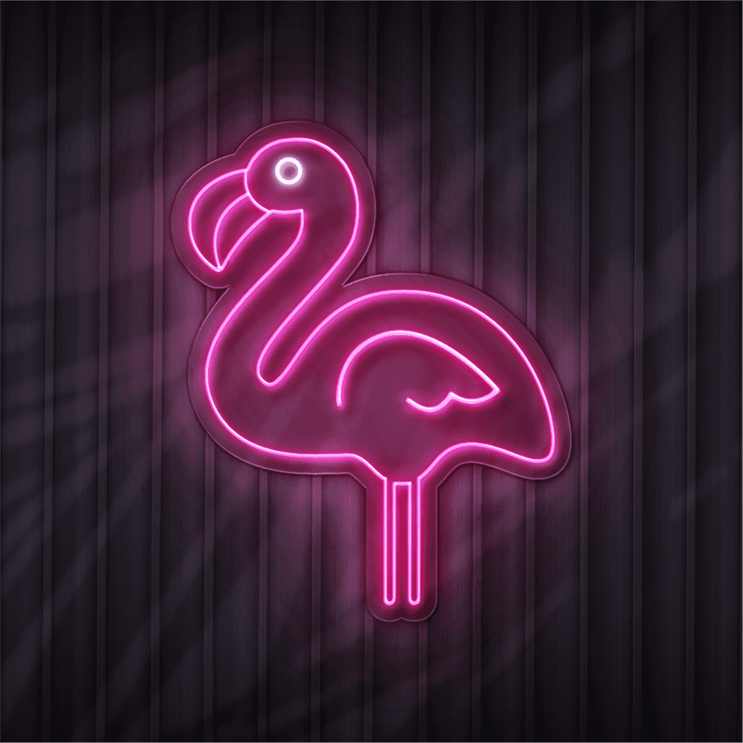 Flamingo neon sign