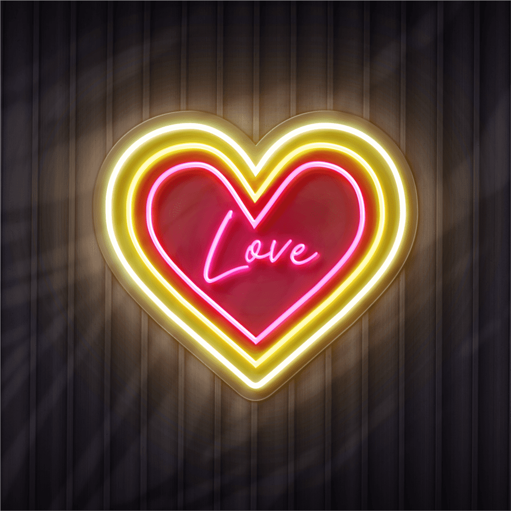 Heart Love neon sign