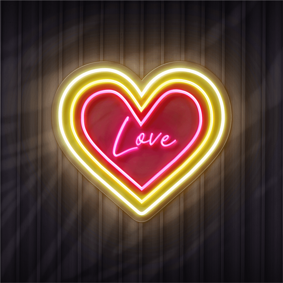 Heart Love neon sign