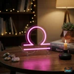 libra neon sign