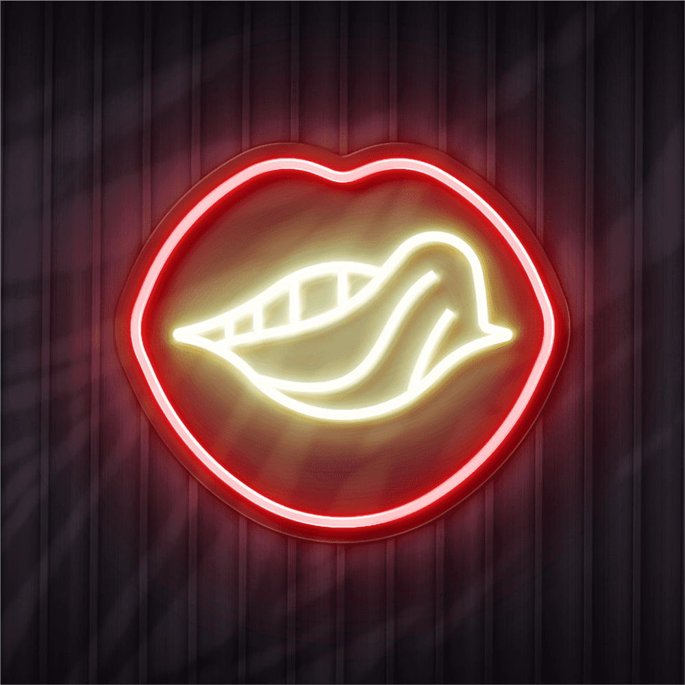 Lips & Tongue neon sign