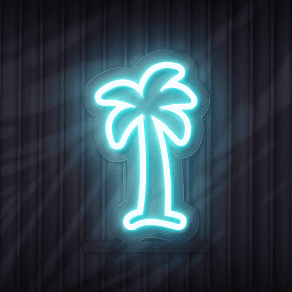 Palm tree neon sign