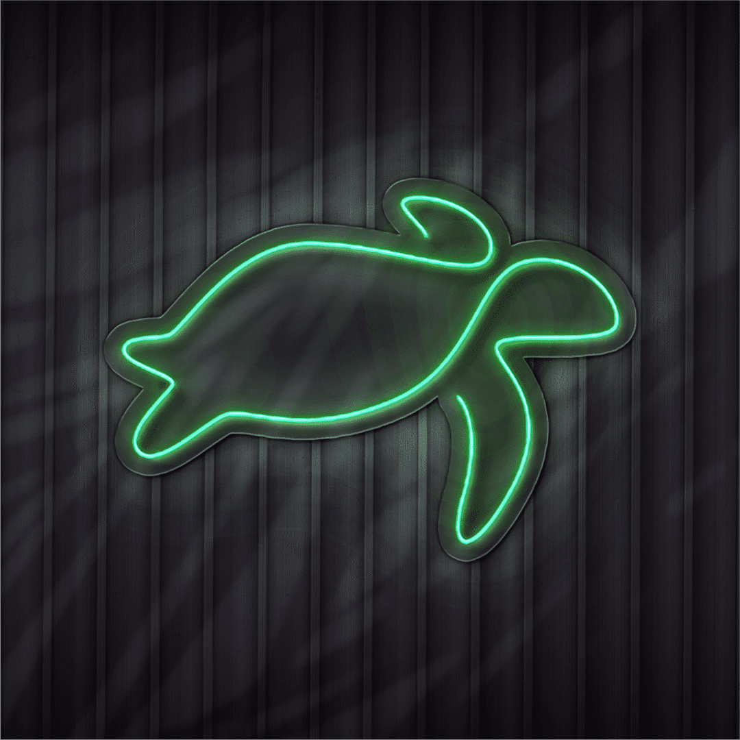 Turtle neon sign