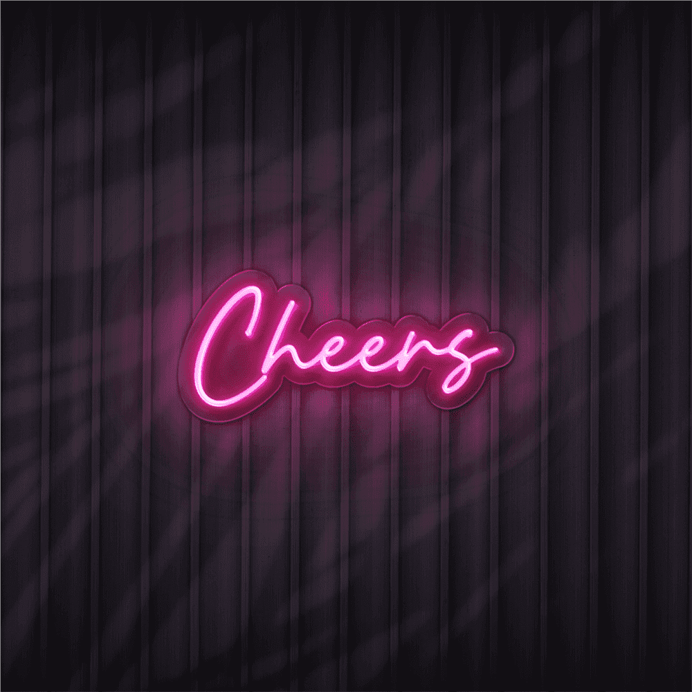 cheers neon sign