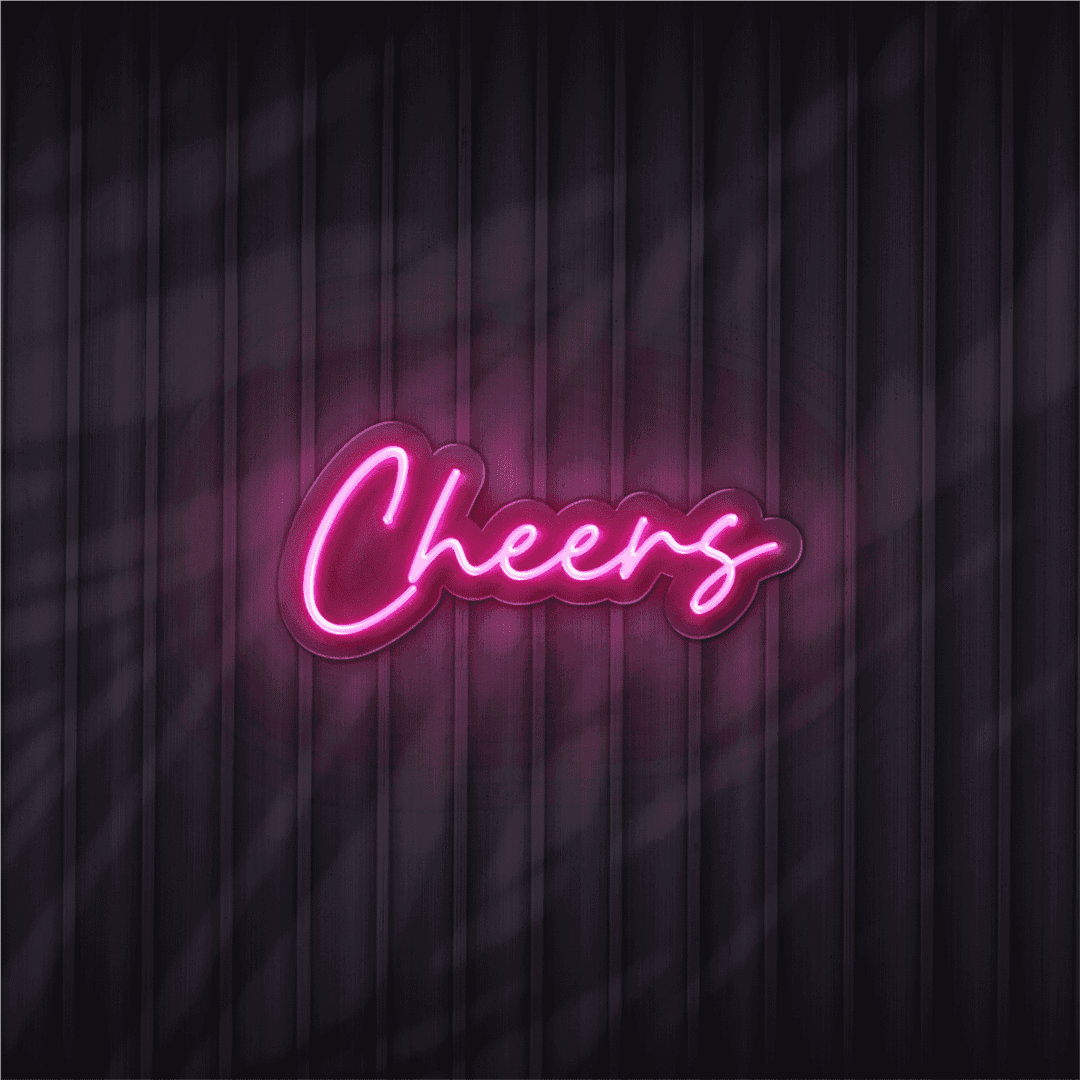 cheers neon sign