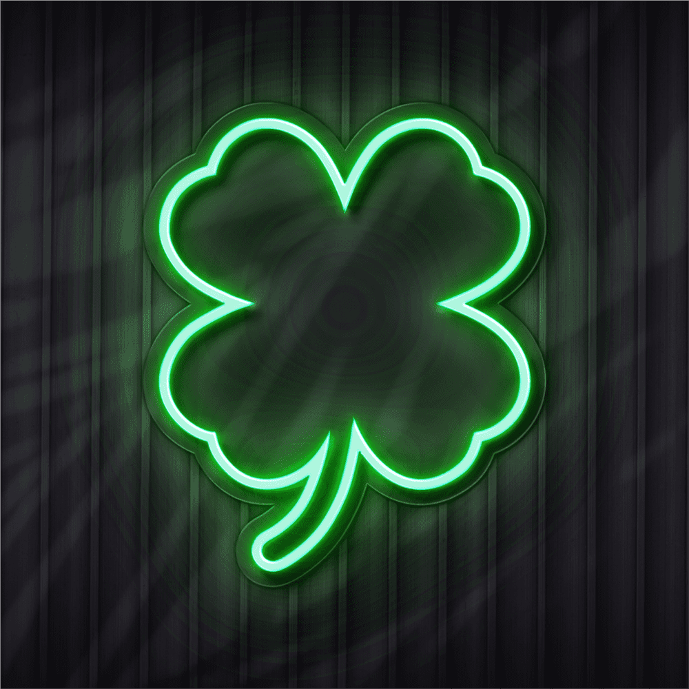 clover neon sign