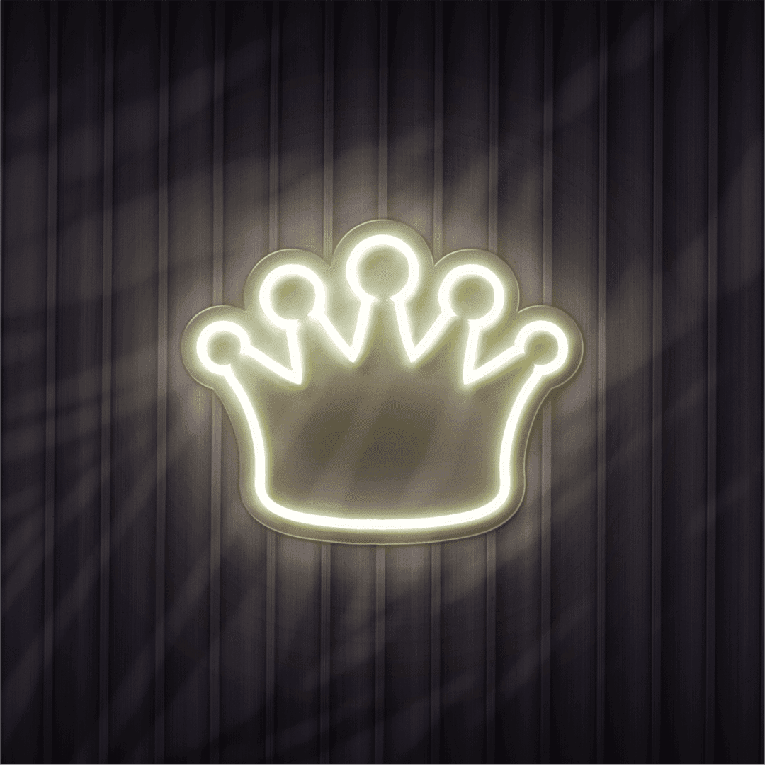 crown neon sign