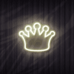 crown neon sign