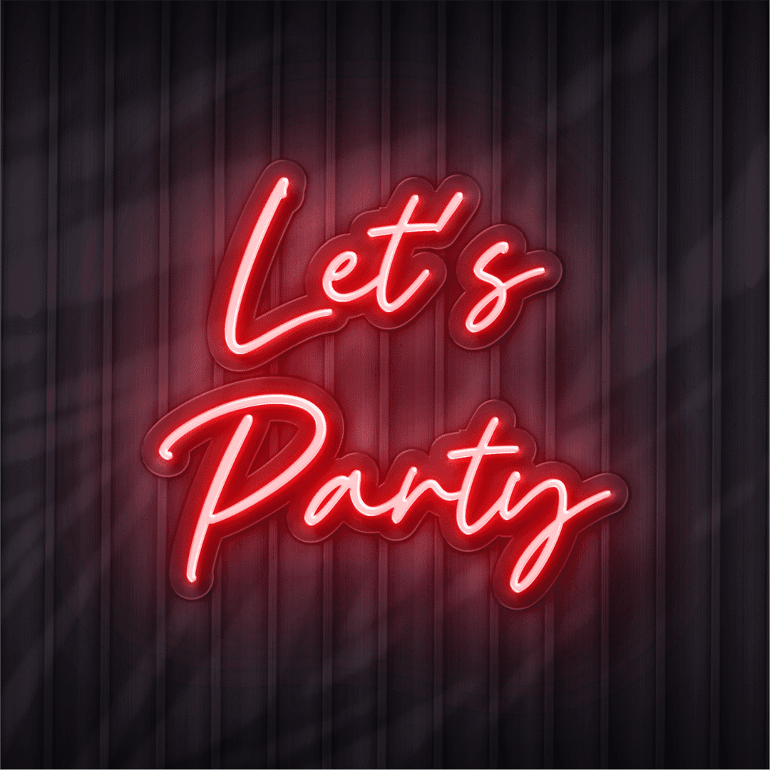 let's play 2.0 neon sign