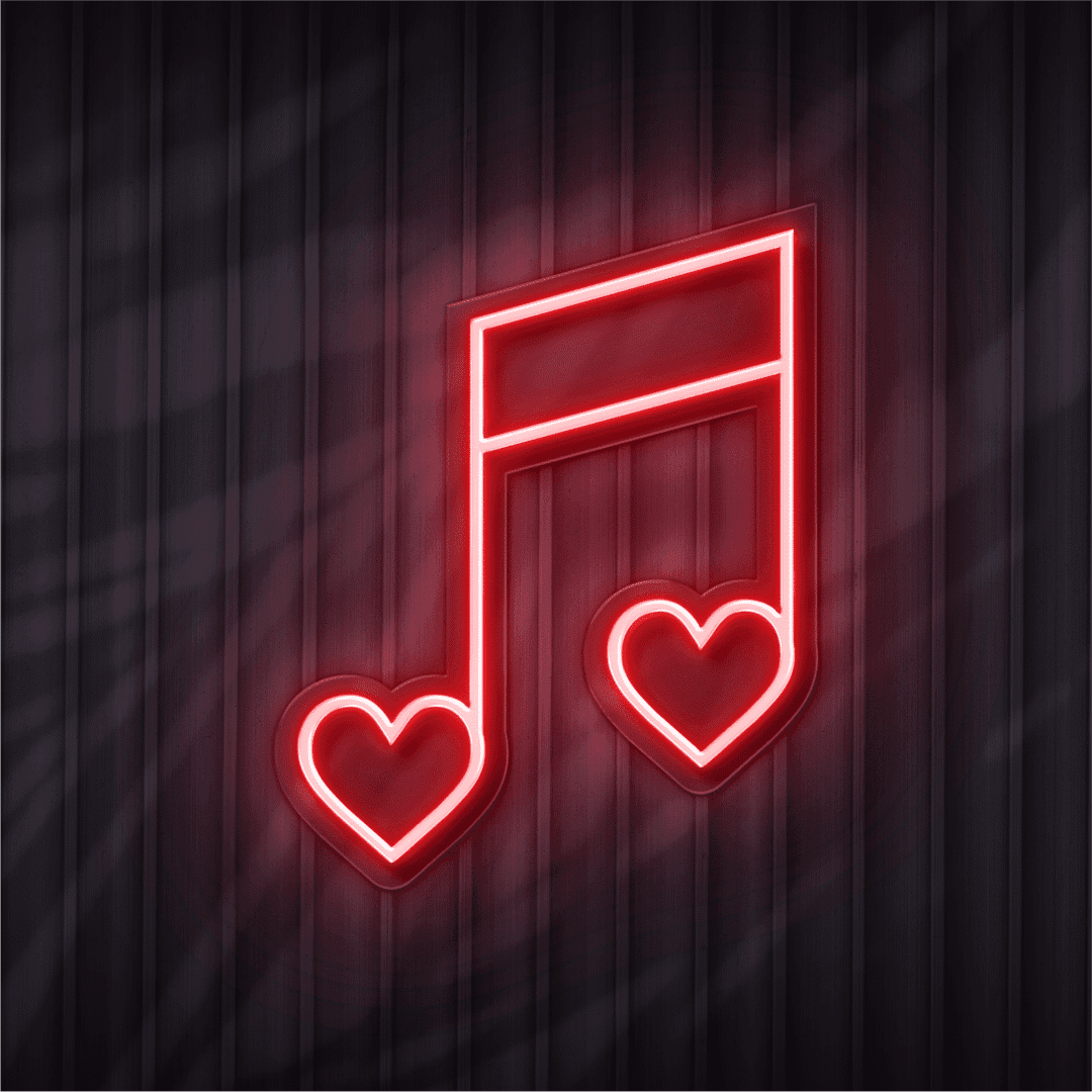 love note neon sign