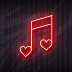 love note neon sign
