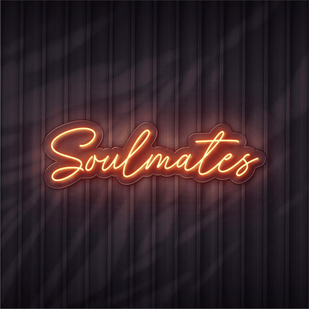 soulmates neon sign