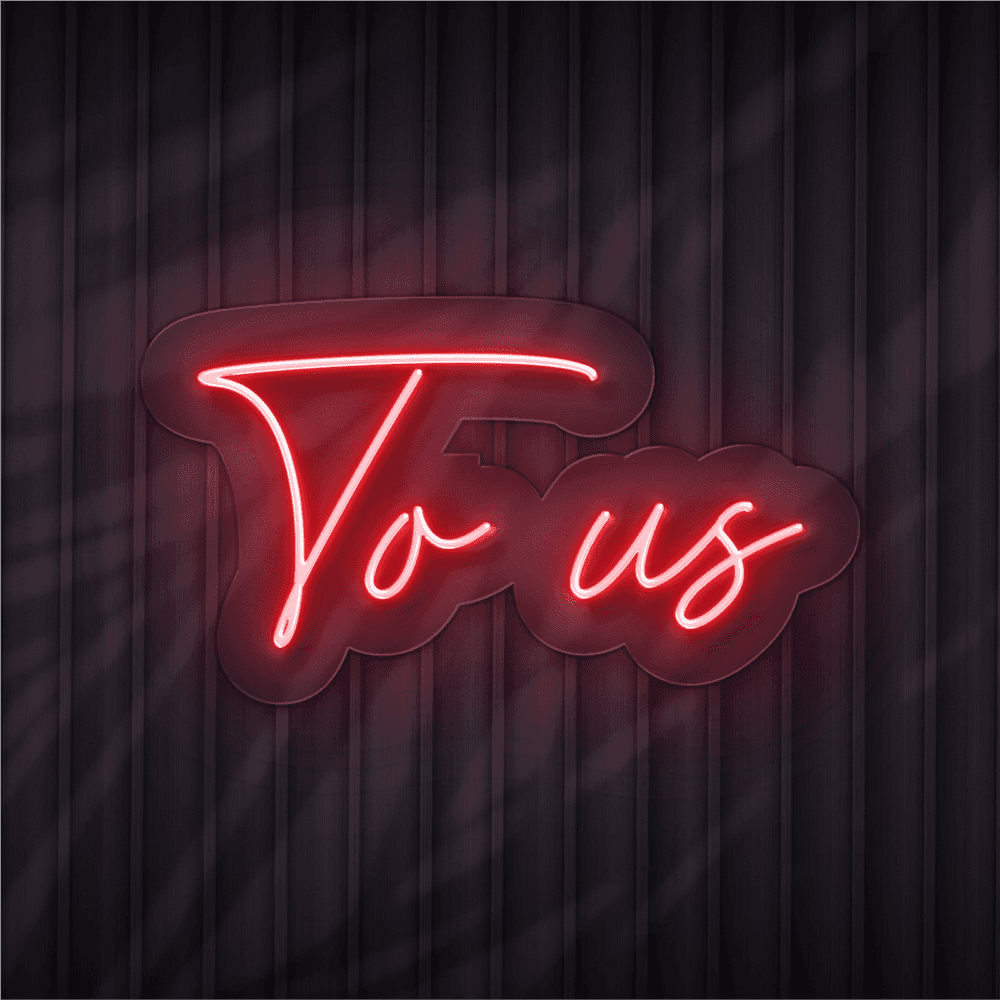to us neon sign