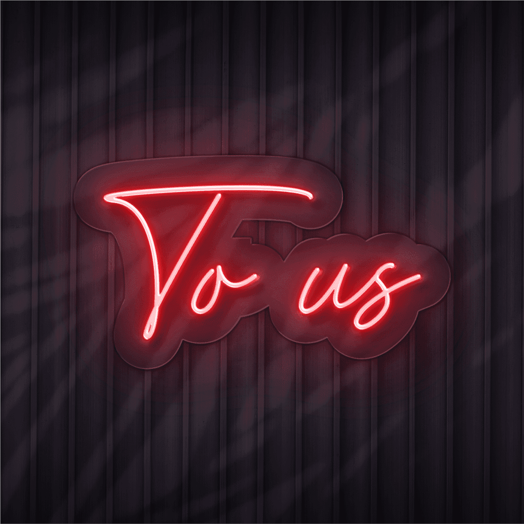 to us neon sign