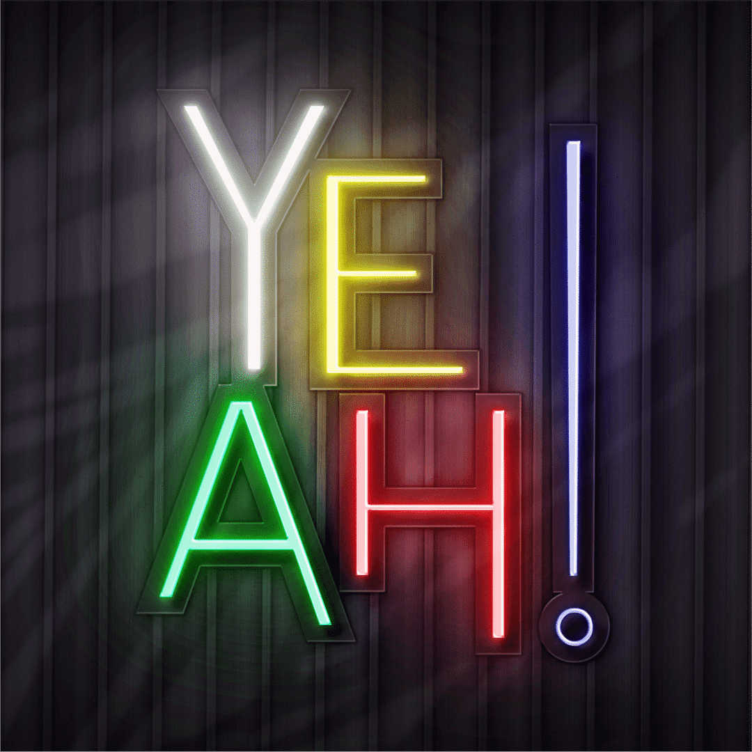 yeah neon sign
