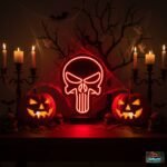 Punisher Neon Sign - Halloween