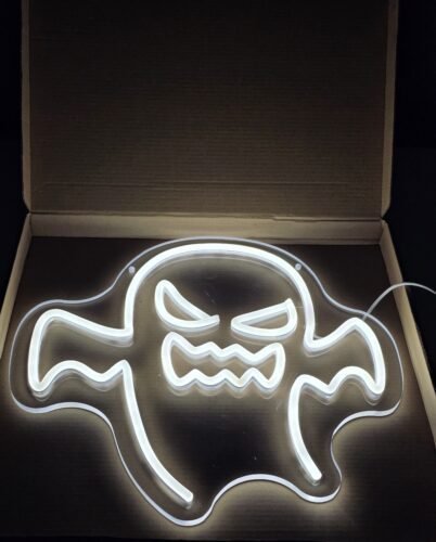 Spooky Ghost Neon Sign - Halloween photo review