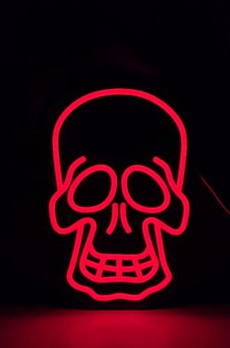 Bloody Skull Neon Sign - Halloween photo review