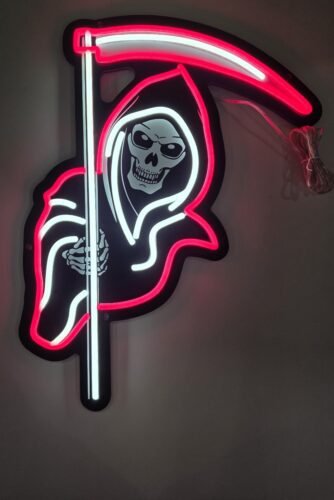 Grim Reaper Neon Sign - Halloween photo review