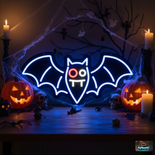 Vampire Bat Neon Sign