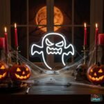 Spooky Ghost Neon Sign - Halloween