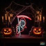 Grim Reaper Neon Sign - Halloween