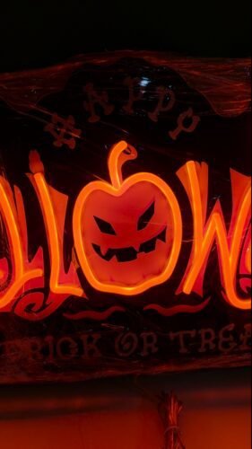 Halloween Trick or Treat Neon Sign photo review