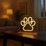 Pet Paw desktop Neon Sign