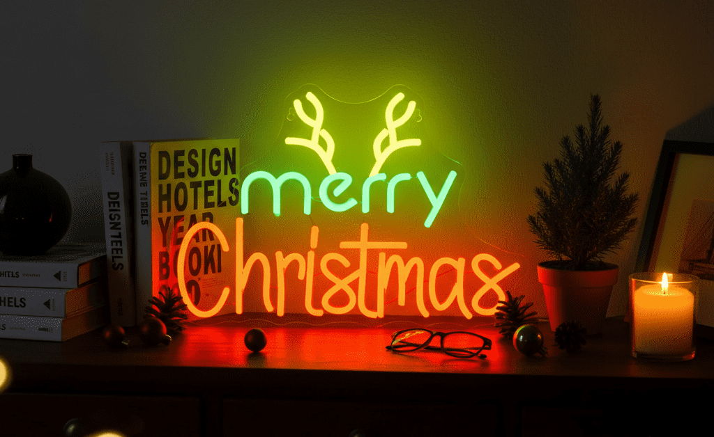 Merry Christmas Neon Sign