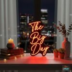 The Big Day Neon Sign for Weddings