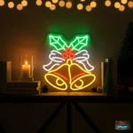 Jingle Bell holiday LED neon wall light