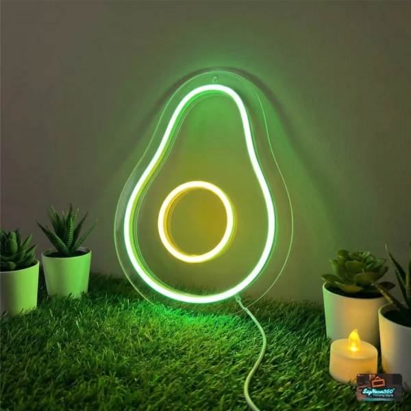 Avocado Cute LED Neon Sign
