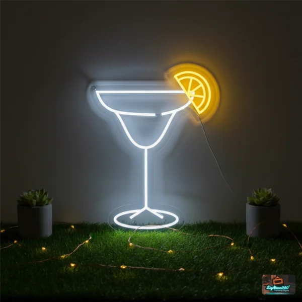 Cocktail Glass Neon Sign