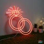 Diamond Rings Neon Sign