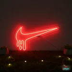 Dripping Red Paint Neon Sign