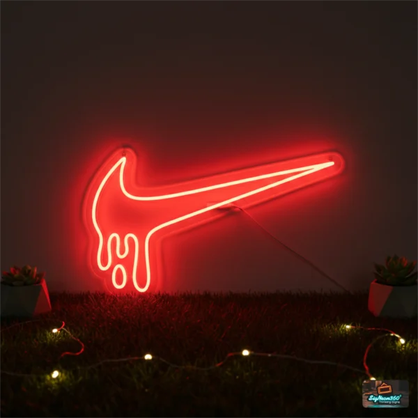 Dripping Red Paint Neon Sign