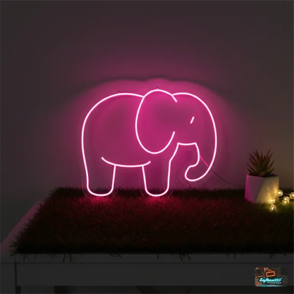 Elephant Neon Sign