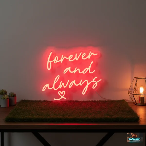 Forever and always Neon Sign