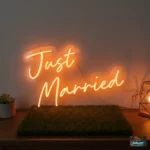 Just Married Neon Sign