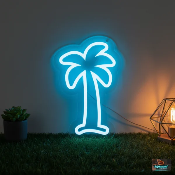 Palm Tree Tropical Neon Sign