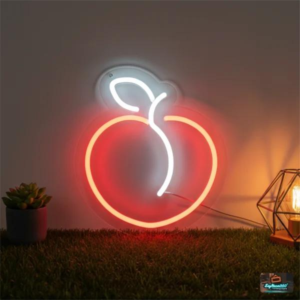 Mini Peach Neon Sign