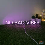 No Bad Vibes Neon Sign