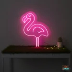 Pink Flamingo Tropical Neon Sign