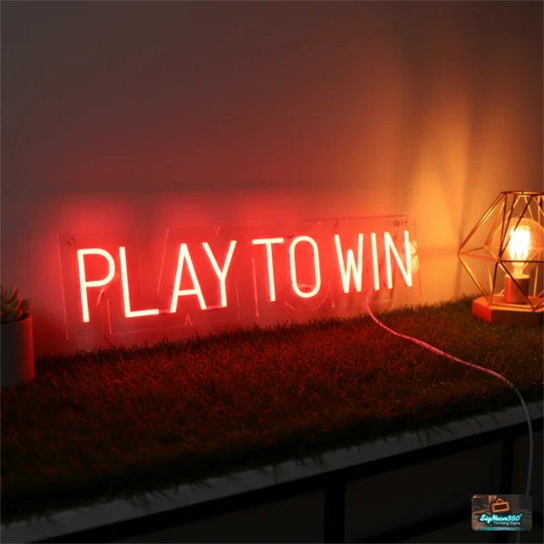 Play To Win Gaming Neon Light