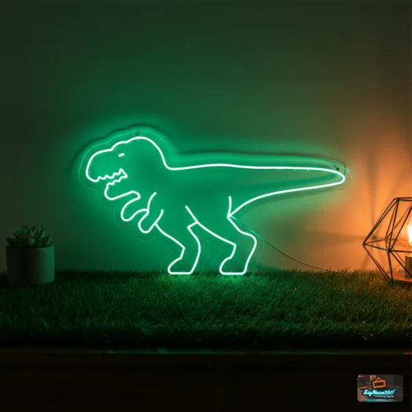 T-Rex Dinosaur Neon Sign