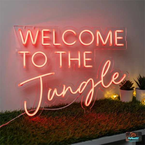 Welcome To The Jungle Neon Sign
