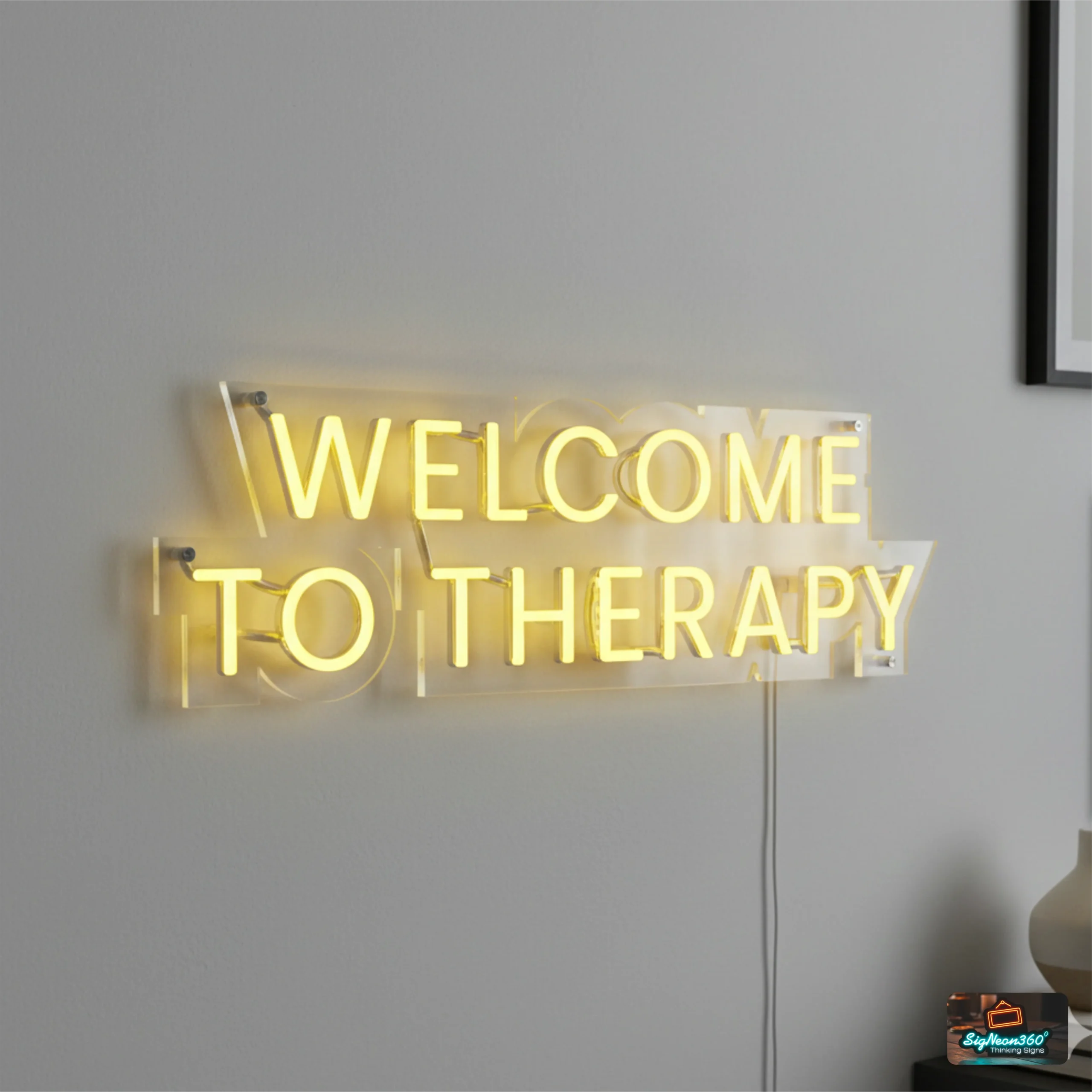 Welcome to Therapy Neon Sign - Bar Sign 3 Welcome to Therapy Neon Sign in uk