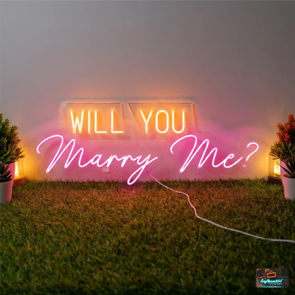 Will You Marry Me? Neon Sign