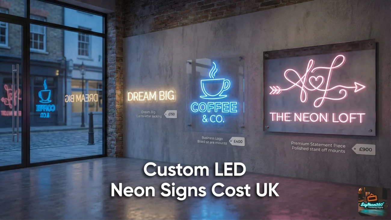 Custom LED Neon Signs Cost UK